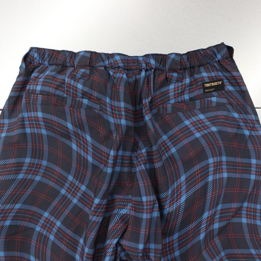 WAVY PLAID BALLOON PANTS #NAVY [SS23-B03] _ TIGHTBOOTH PRODUCTION