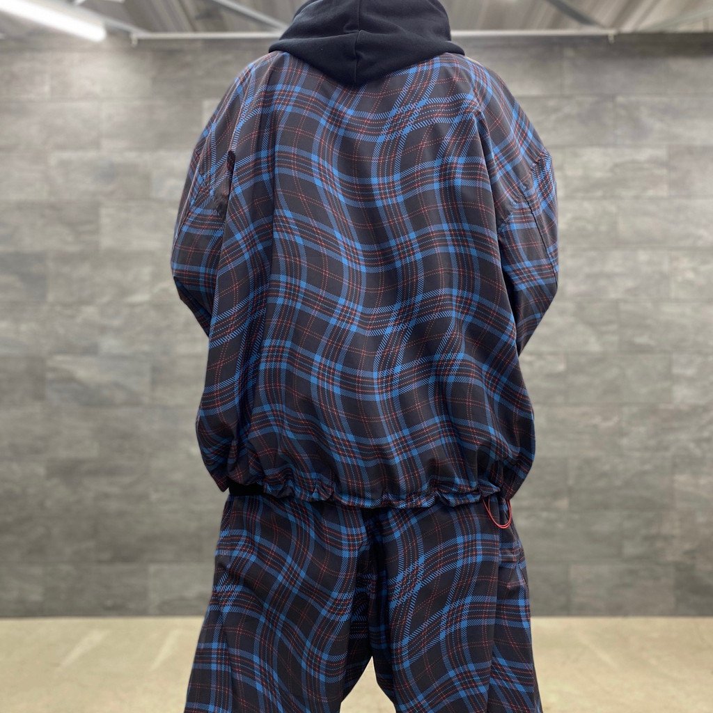 WAVY PLAID JACKET #NAVY [SS23-JK02] _ TIGHTBOOTH PRODUCTION