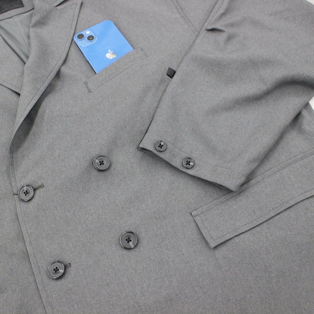 入手困難 22SS TECH DOUBLE BREASTED JACKET GRAY ecousarecycling.com