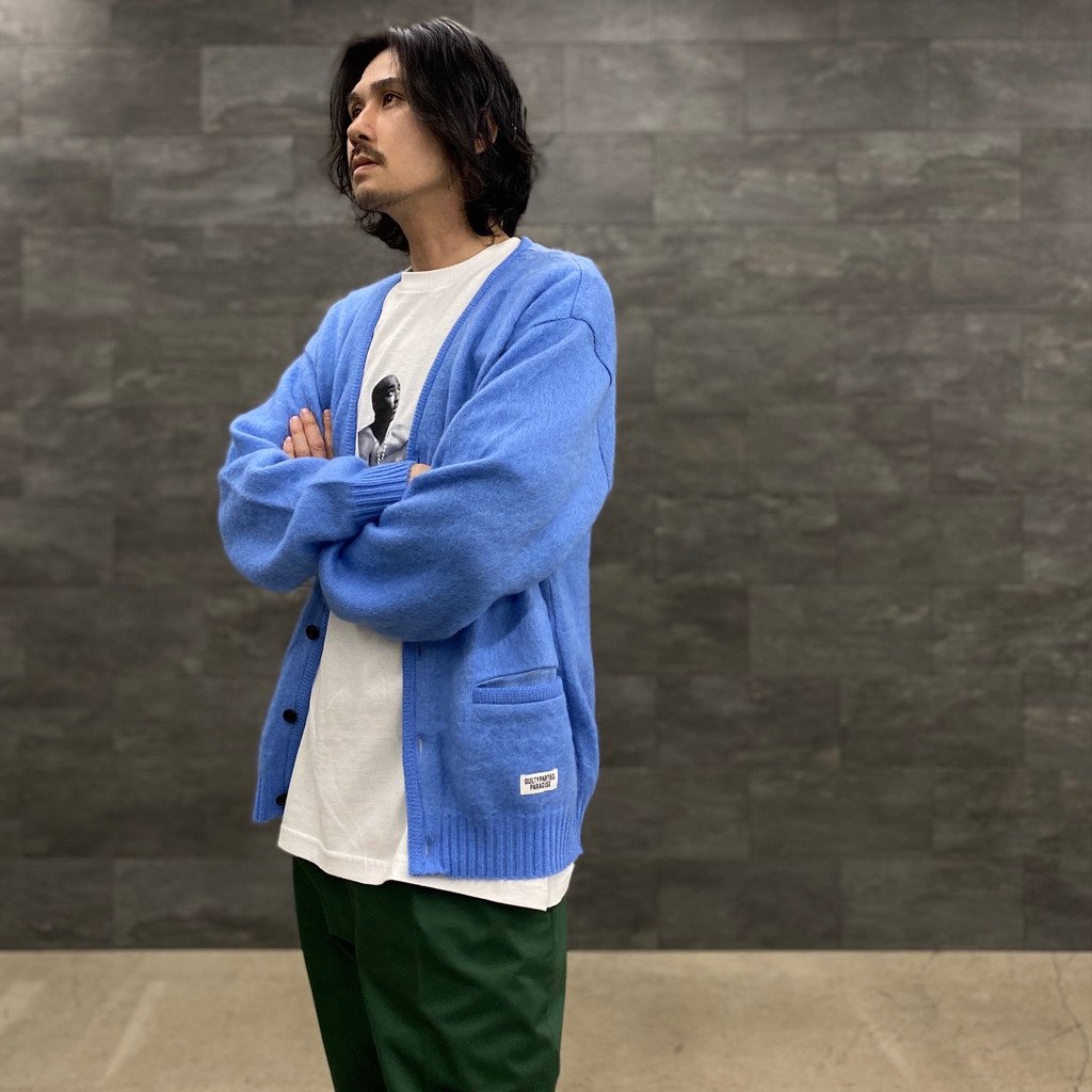 MOHAIR CARDIGAN #BLUE [23SS-WMK-KN06] _ WACKO MARIA | ワコマリア