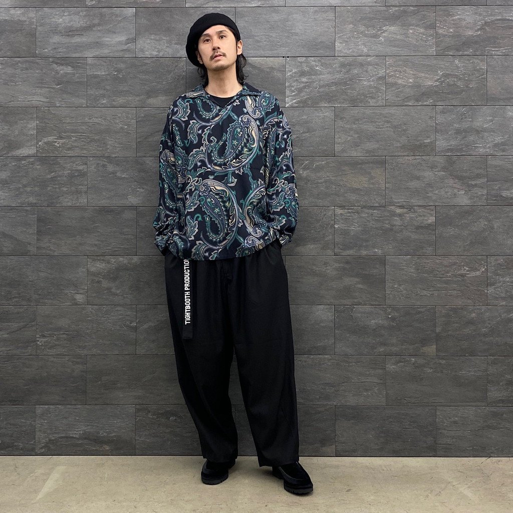 パンツ / BAGGY SLACKS BLACK