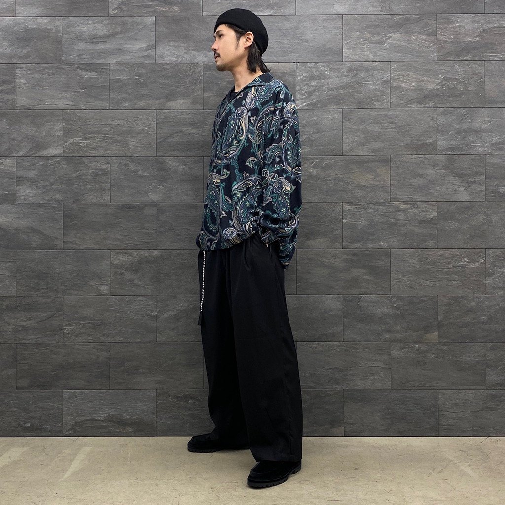 パンツ / BAGGY SLACKS BLACK