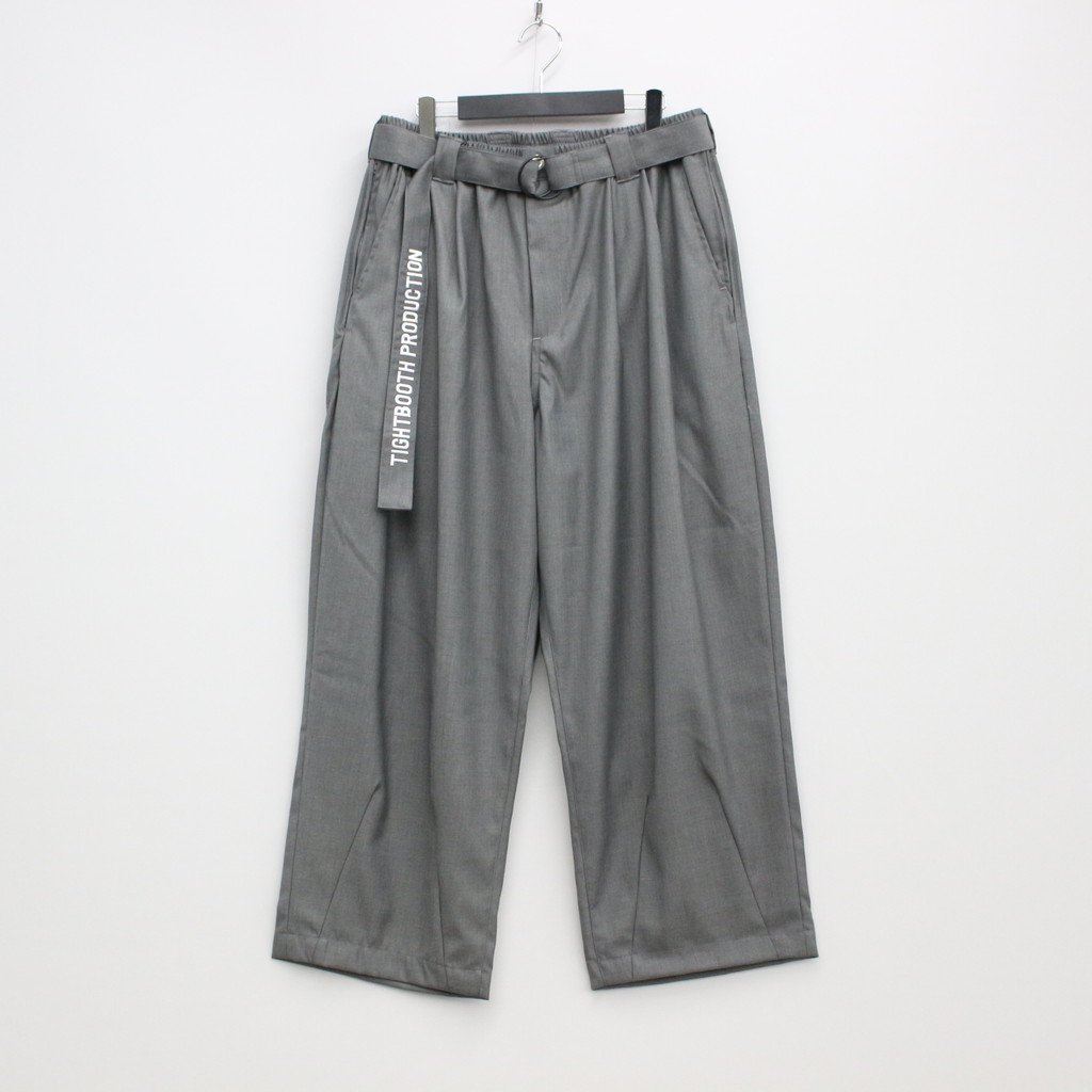 オンラインショップ tightbooth - BAGGY SLACKS SLACKS gray XL タイト