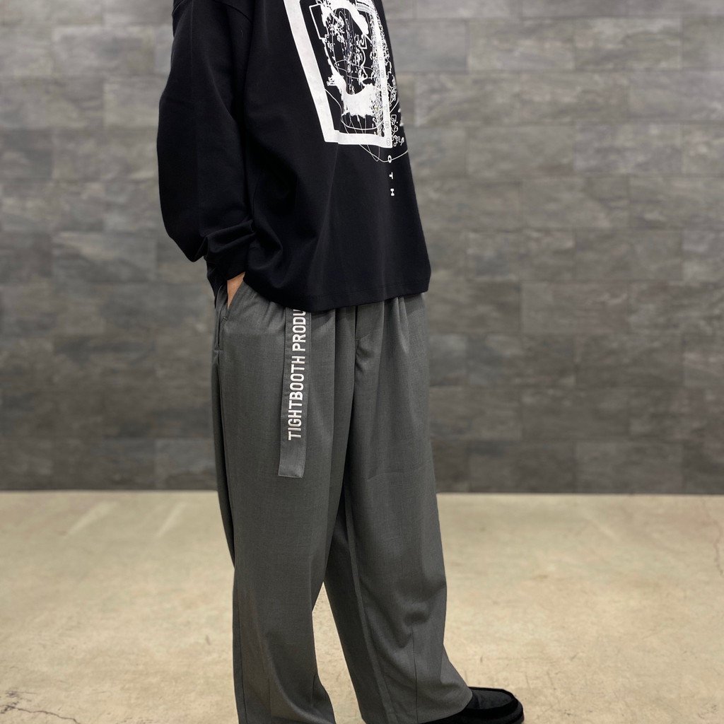 【紐付き】 tightbooth SSバギースラックス baggy slacks