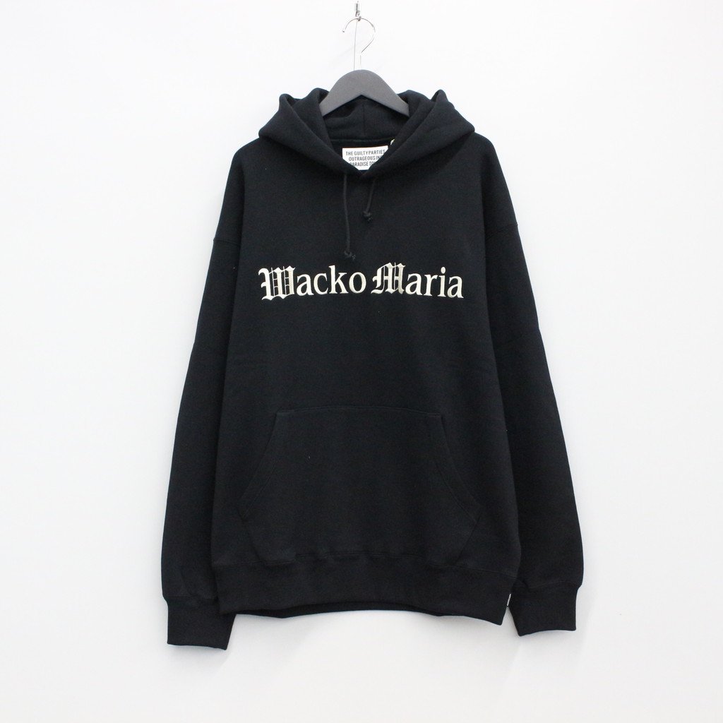 トップス / MIDDLE WEIGHT PULLOVER HOODED SWEAT SHIRT BLACK