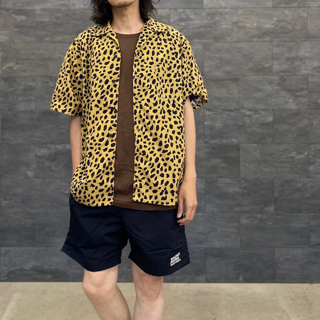 GRAMICCI | LEOPARD OPEN COLLAR SHIRT #BEIGE [GRAMICCI-WM-OC01] _