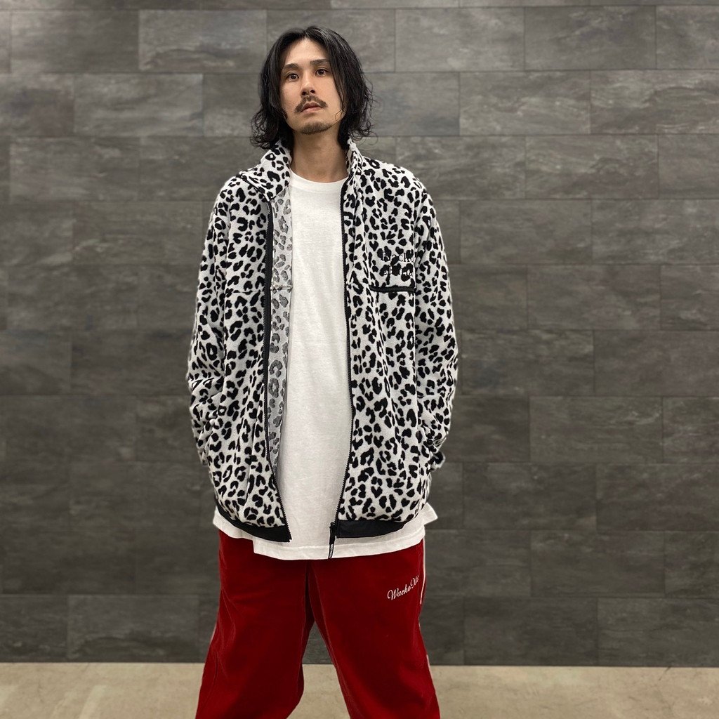 WACKO MARIA LEOPARD LIGHT BOA FLEECE JK ジャケット/アウター