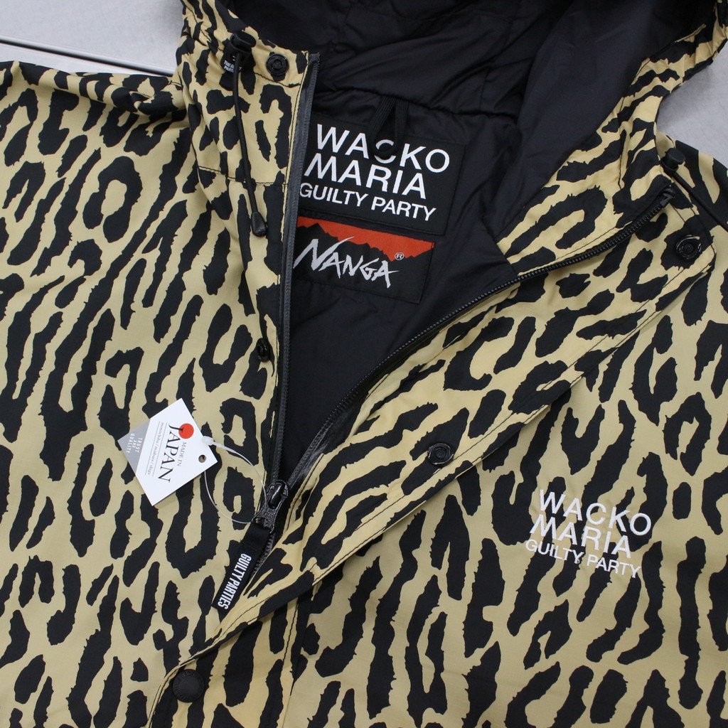 ダークブラウン 茶色 新品 23SS ワコマリア ナンガ LEOPARD ANORAK