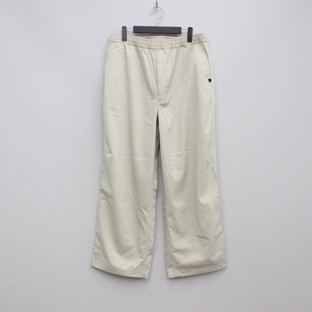 パンツ / TECH EASY TROUSERS TWILL ECRU