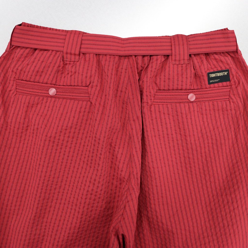 STRIPE SEERSUCKER BALLOON PANTS #RED [SS23-B04] _ TIGHTBOOTH