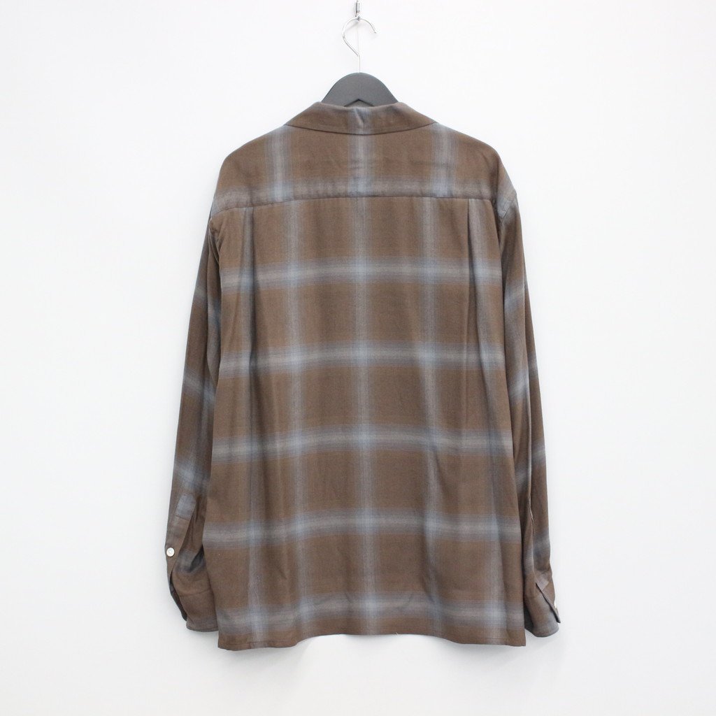 好評受付中 23SS wacko maria CHECK OPEN COLLAR SHIRT ad-naturam.fr