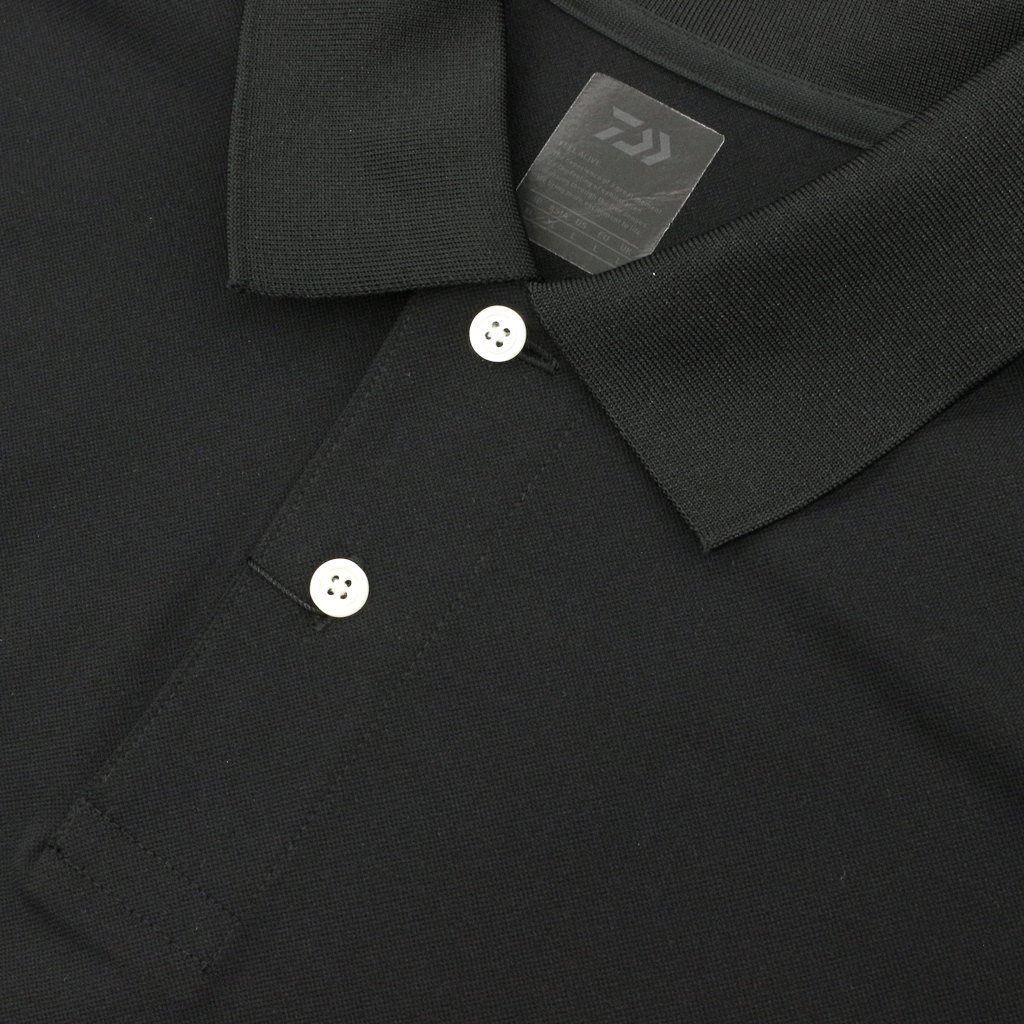 daiwa pier39 tech polo s/s black L www.krzysztofbialy.com