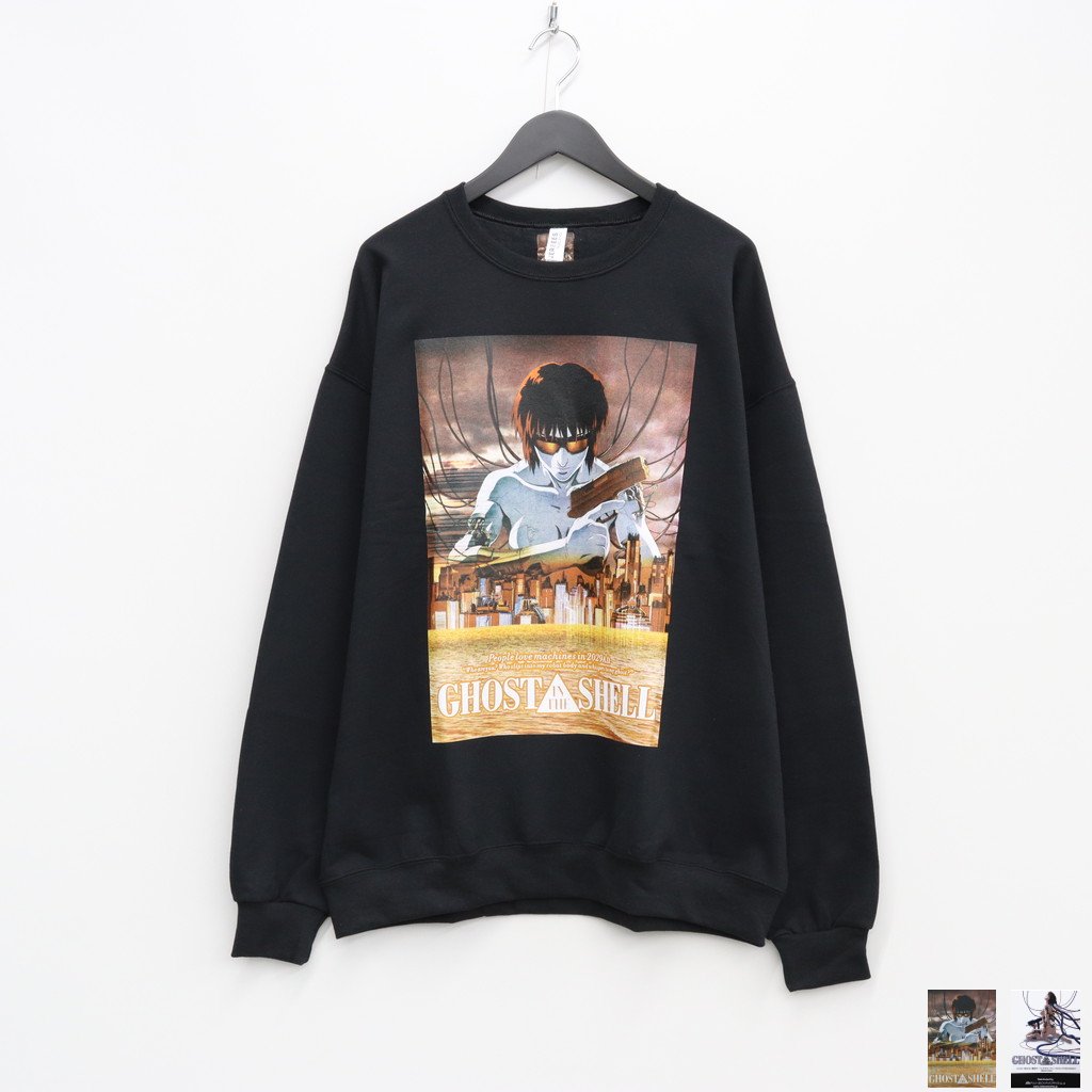 GHOST IN THE SHELL | CREW NECK SWEAT SHIRT #BLACK [GITS-WM-SS01] _