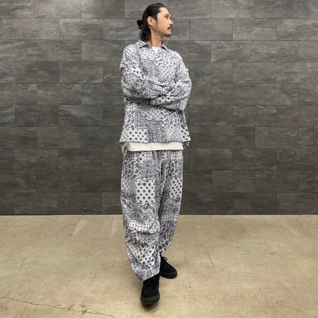 PAISLEY BALLOON PANTS #GRAY [SS23-B06] _ TIGHTBOOTH PRODUCTION