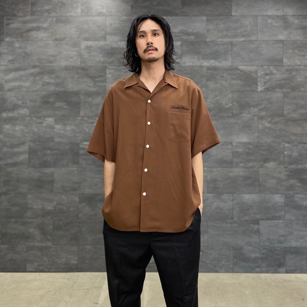 50'S SHIRT S/S -TYPE 2- #BROWN [23SS-WMS-OC14] _ WACKO MARIA