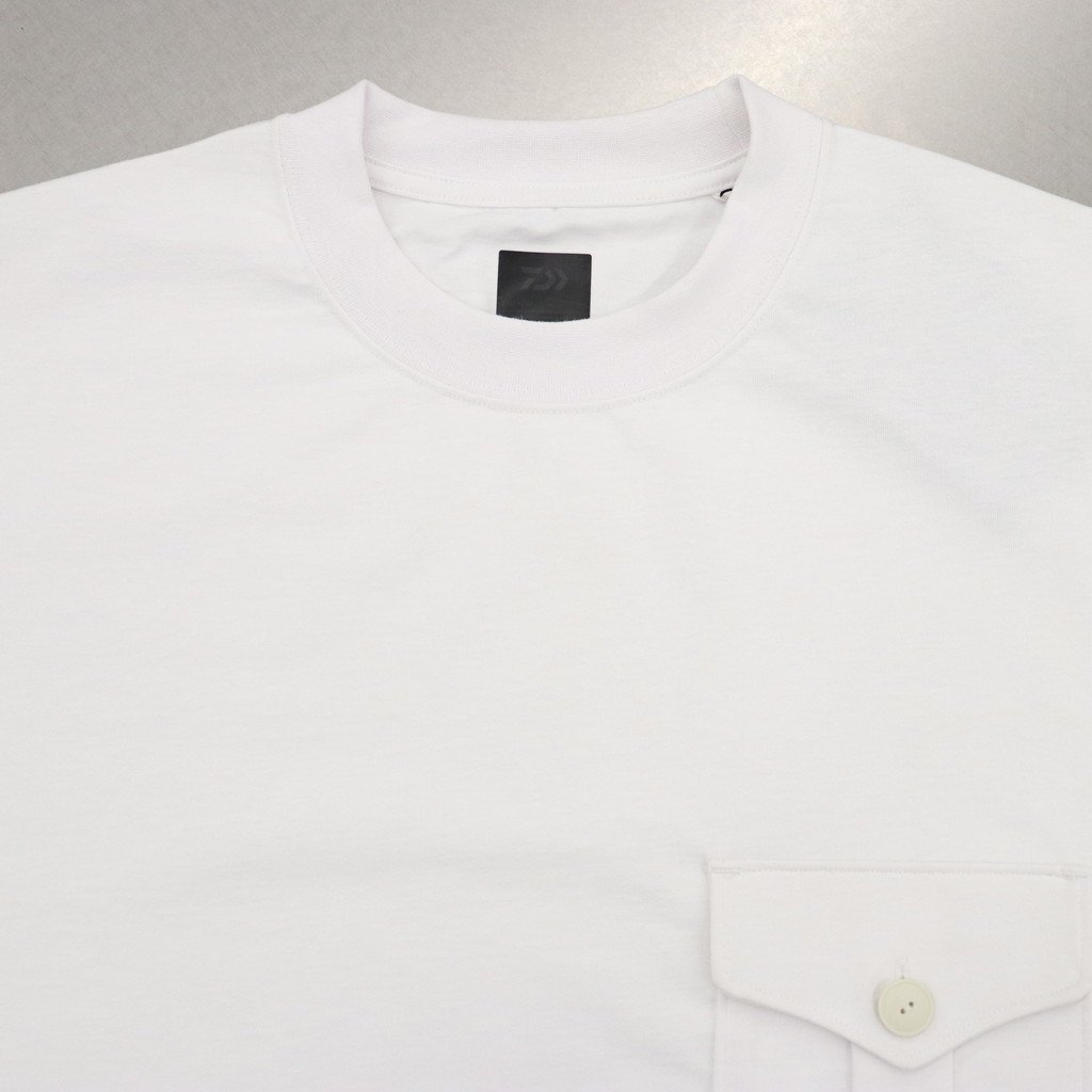 TECH TEE MIL POCKET CREW #WHITE [BE-36023] _ DAIWA PIER39