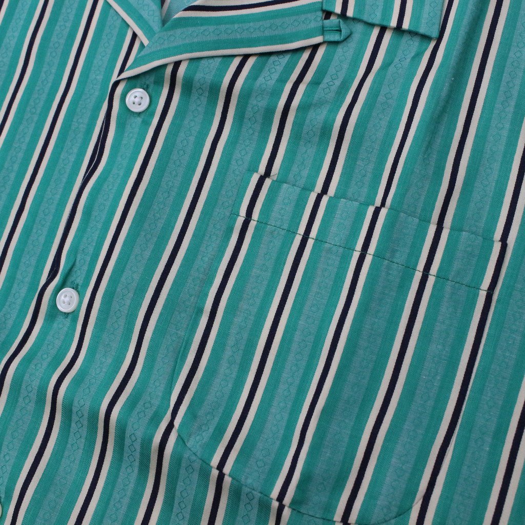 トップス / STRIPE JACQUARD SHIRT GREEN