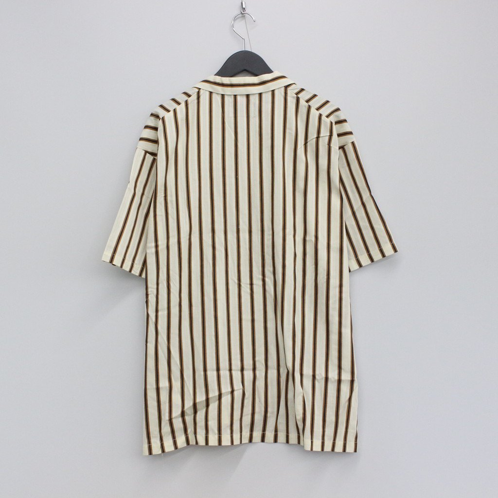 YOKE MULTI STRIPE OPEN COLLAR SHIRTS M | hartwellspremium.com