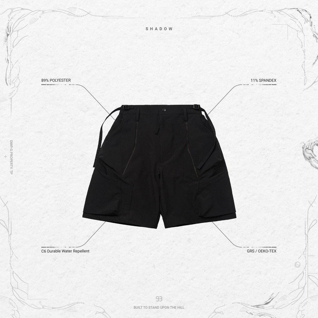 グーピーメイド 23SS hydrodynamics Zip-Shorts-