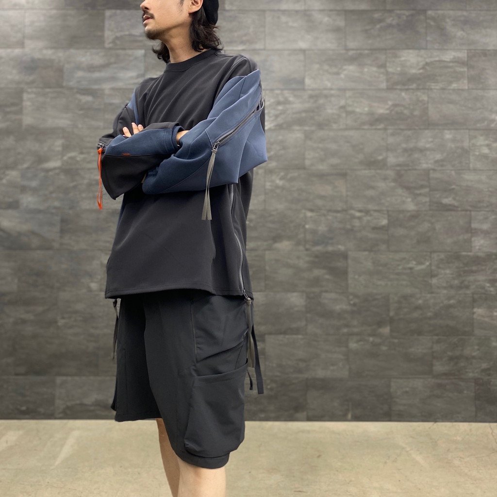 MWS-01 「hydrodynamics」 Utility Zip-Shorts #D-GRAY [GOOPI-23SS