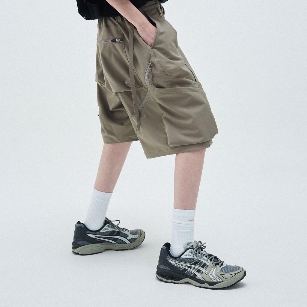 パンツ / MWS-01 「hydrodynamics」 Utility Zip-Shorts OCHRE