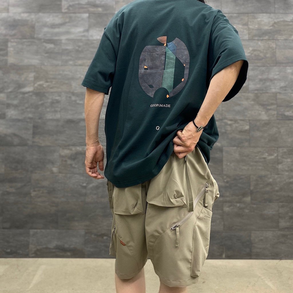 パンツ / MWS-01 「hydrodynamics」 Utility Zip-Shorts OCHRE