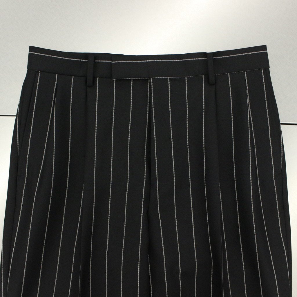 スーツ / DOUBLE PLEATED TROUSERS BLACK