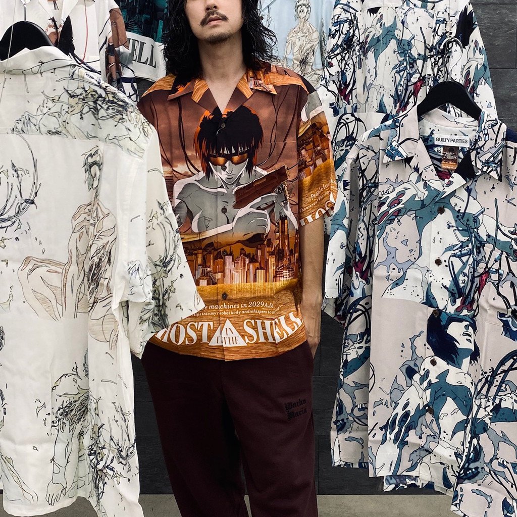 GHOST IN THE SHELL | S/S HAWAIIAN SHIRT -TYPE 1- #ONE [GITS-WM