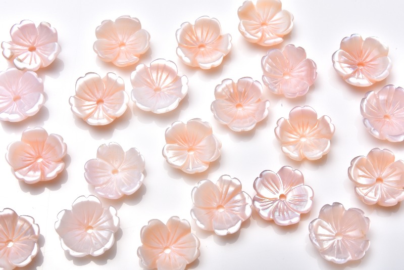 ピンクシェル 桜 10x3mm 3粒セット 粒売り バラ売り_T467