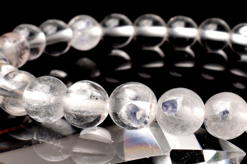 年末のプロモーション特価！ 1点物】入手困難！！！ 6mm フローライトインクォーツ アクセサリー