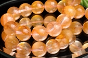 【１点物】錦鯉水晶 オーロラクォーツ(ライモナイトインクォーツ)　10.5mm　ブレスレット_I9046