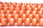 オレンジ キャッツアイ　11.5mm　128面カット １連（約３８ｃｍ）_RG492-115