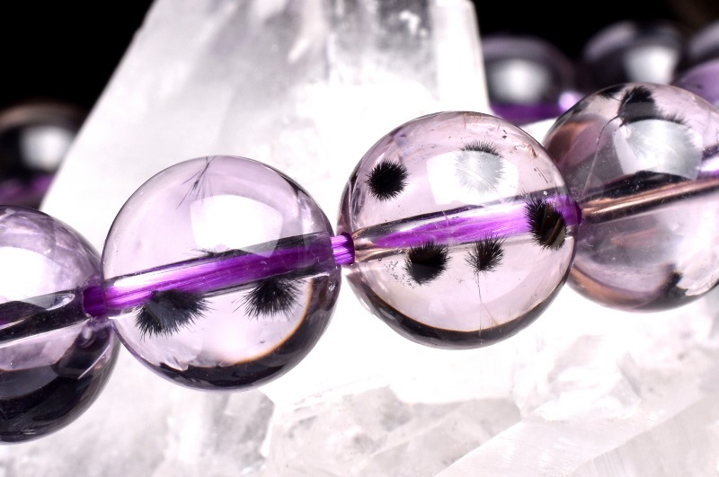 ロマネサイトインアメジスト　10mm 天然石 ロマネサイトインアメジスト10mm 天然石