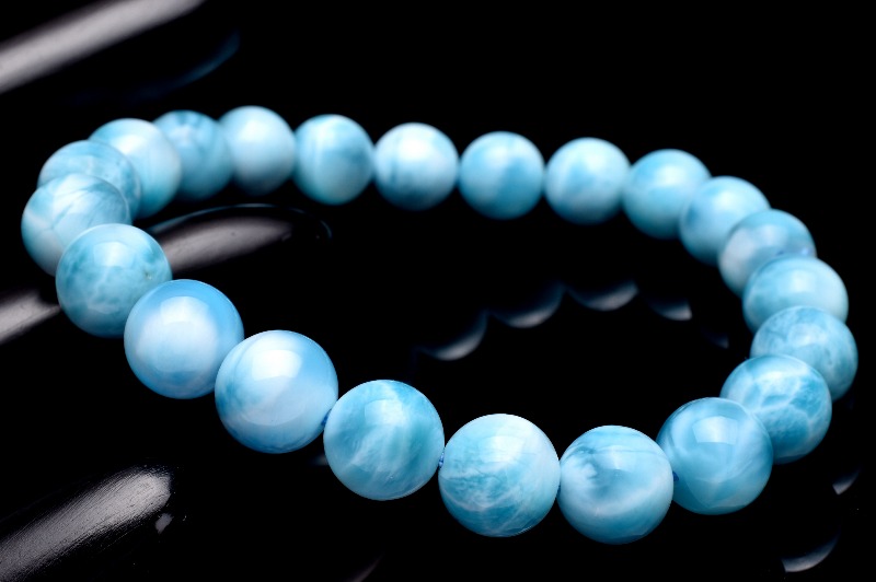 1点物】SA級☆カリブ海の至宝！極上の波模様 ラリマー 8.5mm