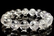 【１点物】水晶の最終形態 エレスチャルクォーツ　11.5mm　ブレスレット_Q1475