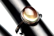 【１点物】Silver925◇まろやかシラー アンデシン　10x8mm　オーバル 指輪リング(サイズ調整可) _PJ9285