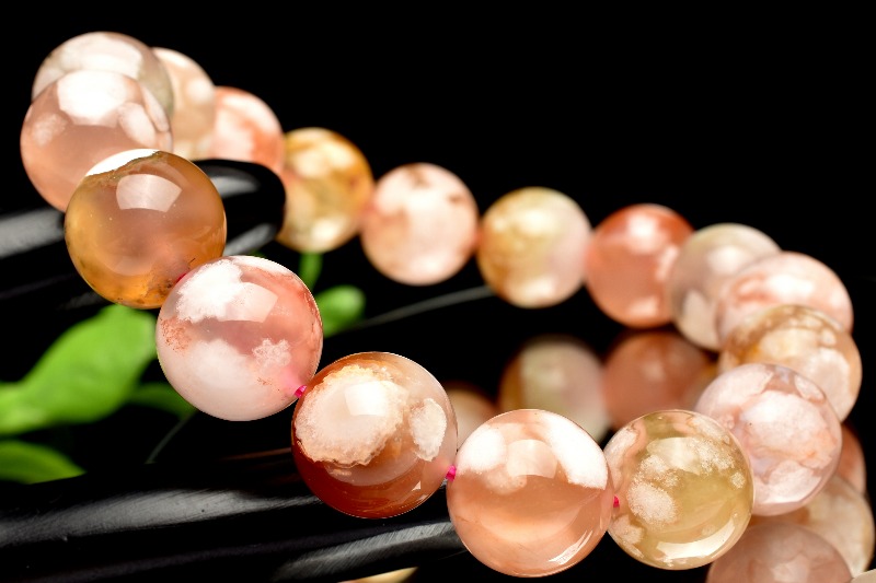 1点物】桜瑪瑙 チェリーブロッサムアゲート 12.5mm