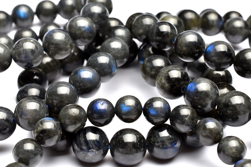 ブルーシラー ブラックラブラドライト 13mm ブレスレット 1個