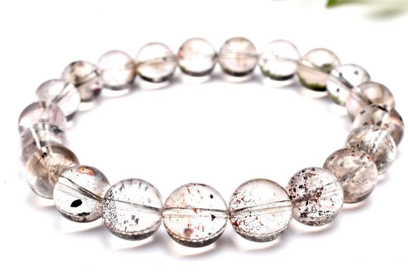 1点物】AAA レピドクロサイトインクォーツ 9mm ブレスレット _K9293