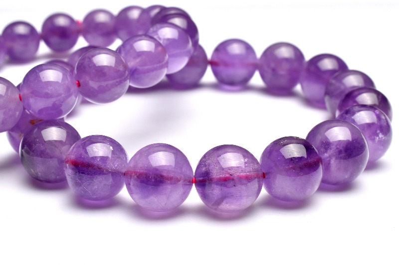 スーパーセブン　エレスチャル　アメジスト　ブレスレット 高発色 スーパーセブンアメジスト(エレスチャルアメジスト) 9mm