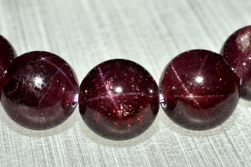 ○AA【スターガーネット わかかっ ブレスレット】11mm-11.5mm×17