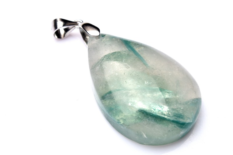 1点物】Silver925◇希少 フックサイトシリカ 32x21mm ドロップ