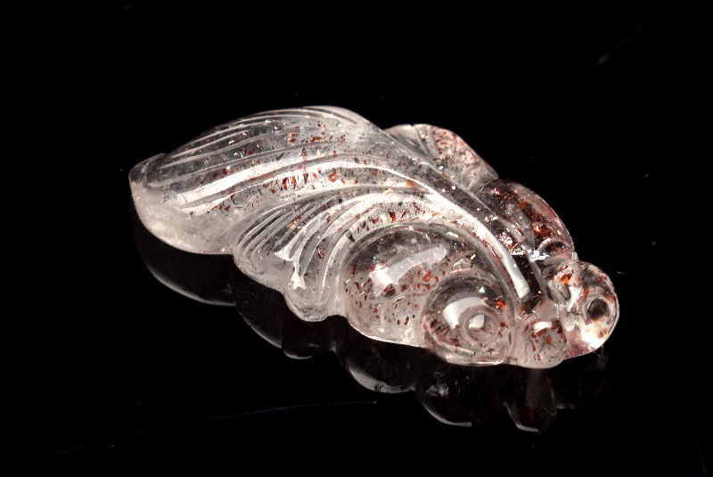 天然石ストロベリークォーツドラゴン彫刻スフィア 天然石ストロベリークォーツドラゴン彫刻スフィア 【公式通販】