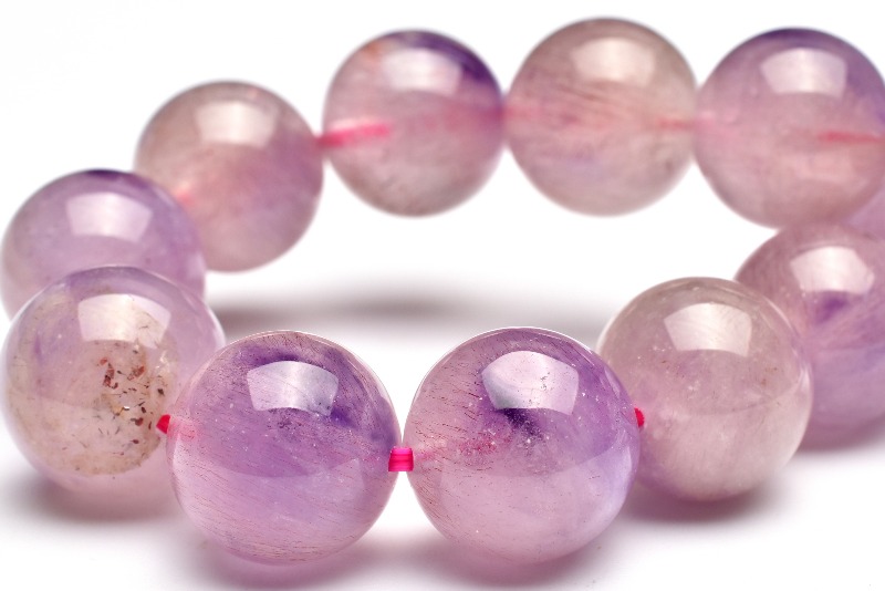 ★液体インクルージョンアメジストスーパーセブン 11ミリ珠ビーズI(SA) ☆液体インクルージョンアメジストスーパーセブン 11ミリ珠