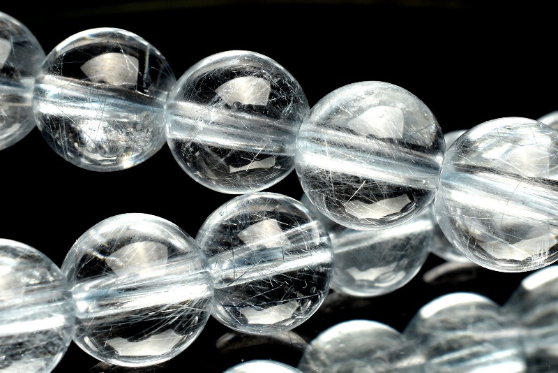 希少,小粒】ブルールチルクォーツ7㎜ブレスレット