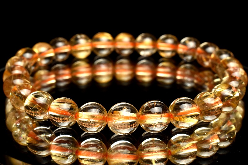 ❣️SALE❣️ゴールドタイチンルチルクォーツ 7mm 天然石ブレスレット ❣️SALE❣️ゴールドタイチンルチルクォーツ 7mm 天然石