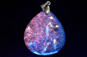 【１点物】Silver925◇高発色 ハックマナイト　26x23mm　ドロップ ペンダントトップ _PC1646