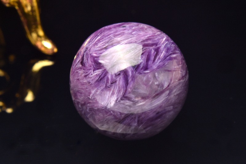 1点物】高発色 チャロアイト 19mm 丸玉(台座なし) スフィア _PC2286