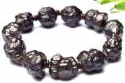 【１点物】エジプト予言の石 プロフェシーストーン(ゼットストーン)　16-20x16-17mm　原石 ブレスレット _M9383