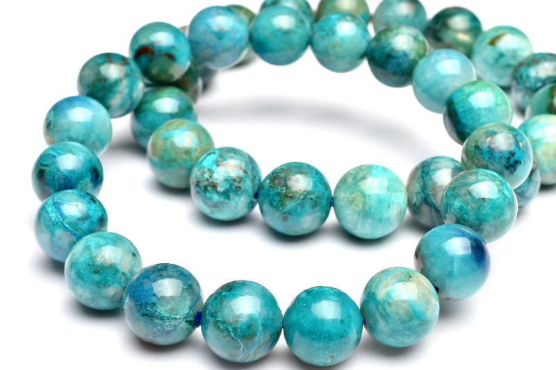 高発色◇アフリカ産 クォンタムクアトロシリカ 14mm ブレスレット 1個